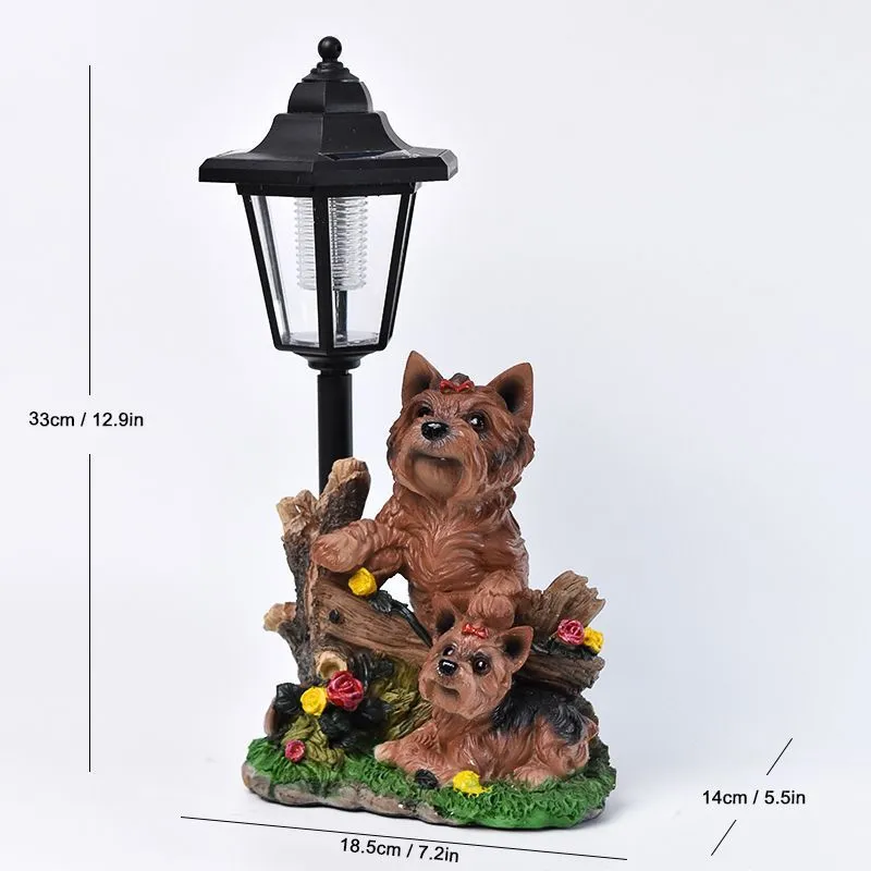 Solar hexagonal garden lamp with American country style design options