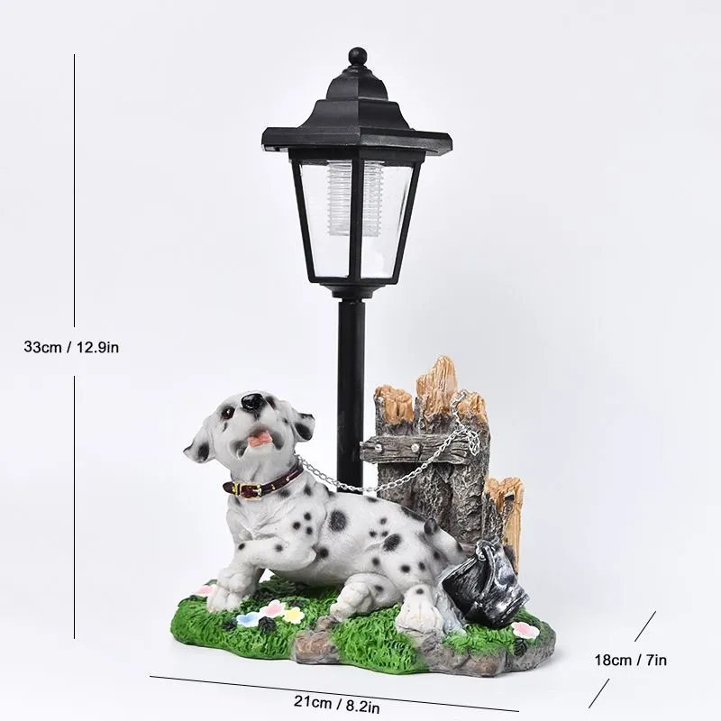 Solar hexagonal garden lamp with American country style design options