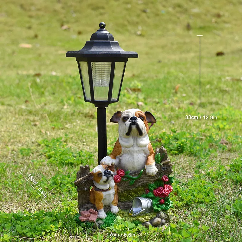 Solar hexagonal garden lamp with American country style design options