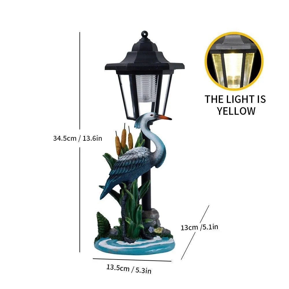 Solar hexagonal garden lamp with American country style design options