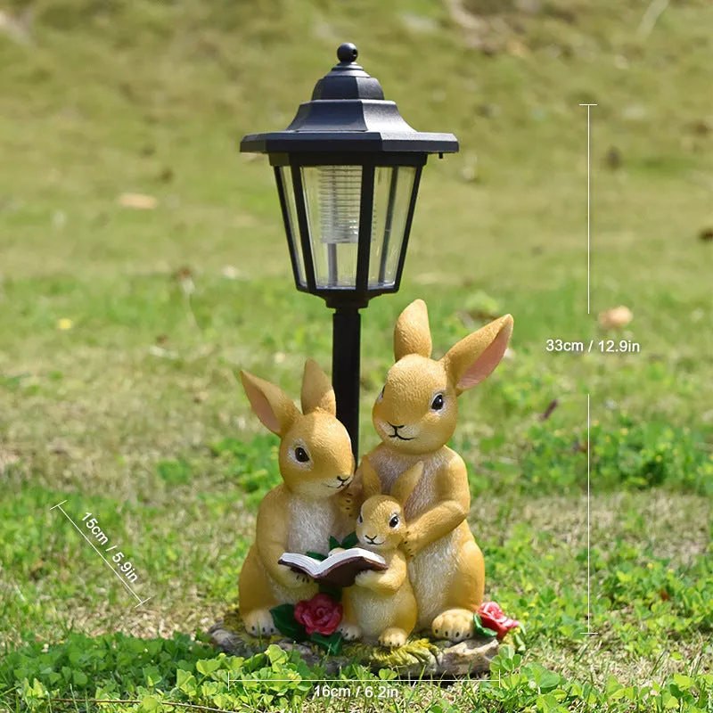 Solar hexagonal garden lamp with American country style design options