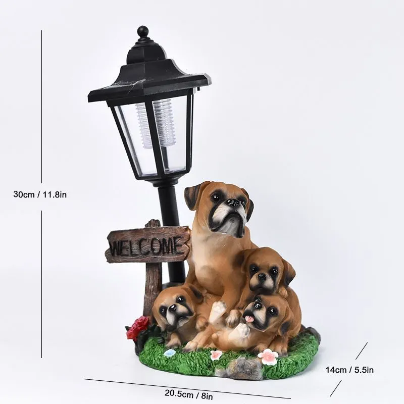 Solar hexagonal garden lamp with American country style design options