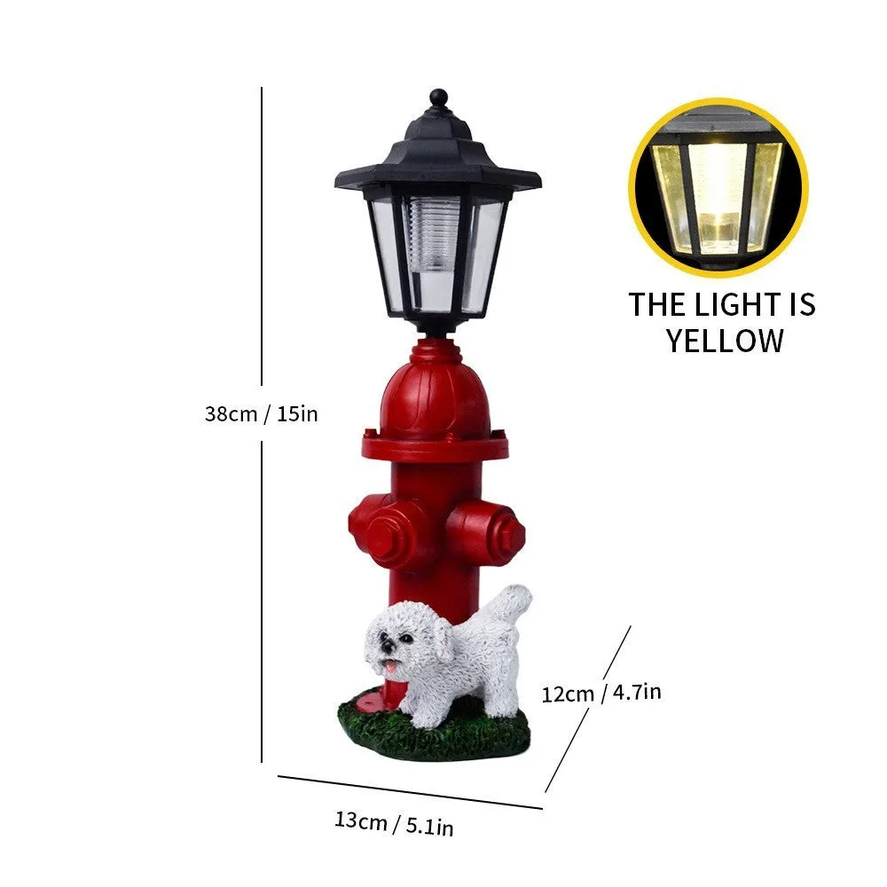 Solar hexagonal garden lamp with American country style design options