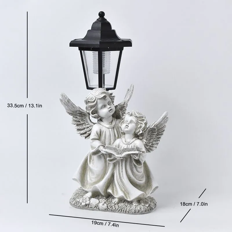 Solar hexagonal garden lamp with American country style design options