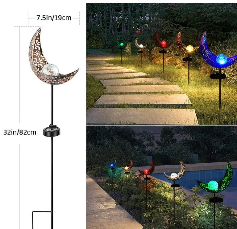 Solar garden light LED IP65 waterproof outdoor lawn plug-in decoration with 50mm size and solar panel