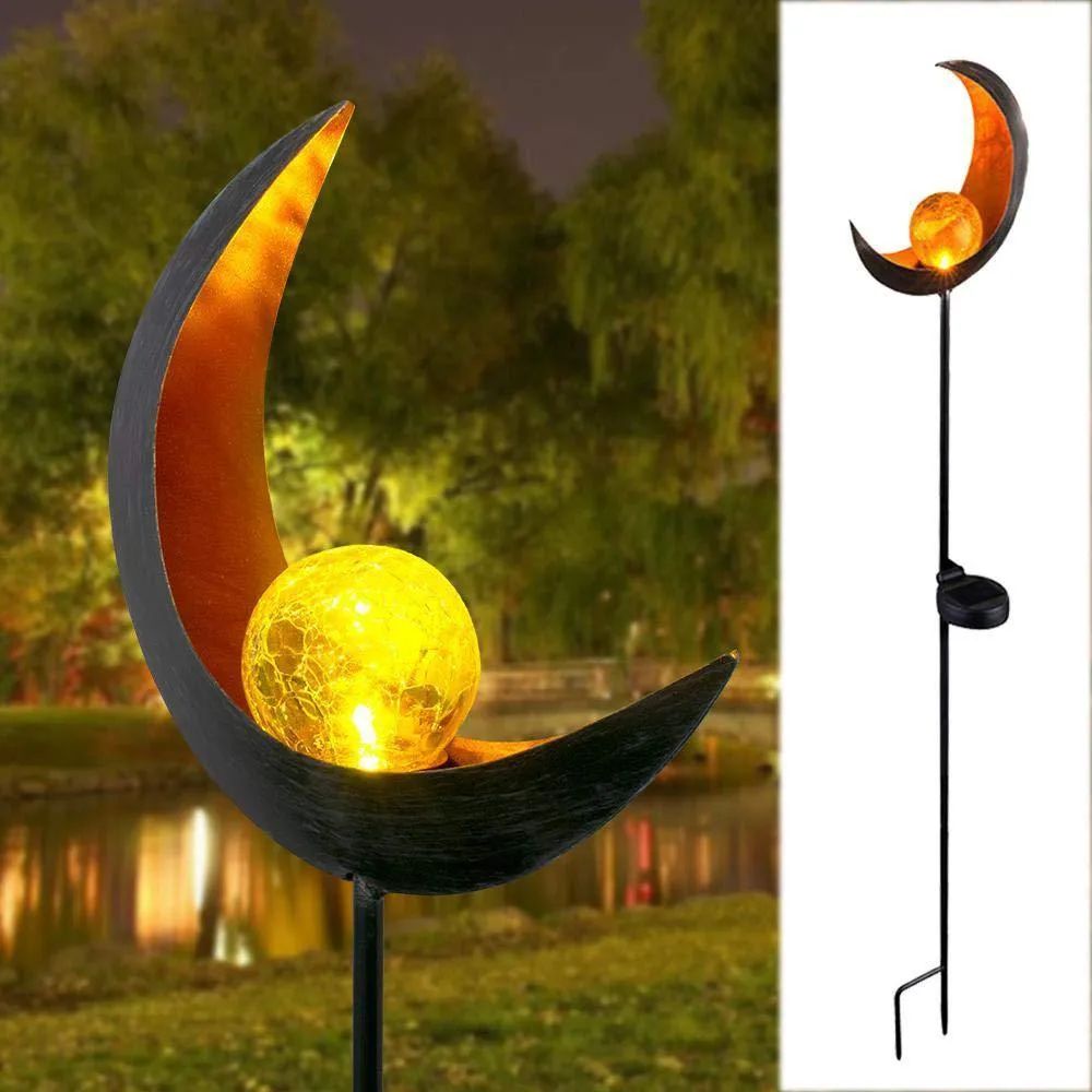 Solar garden light LED IP65 waterproof outdoor lawn plug-in decoration with 50mm size and solar panel