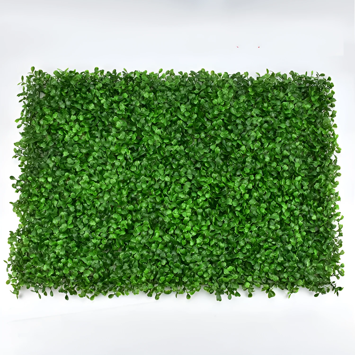 40cm by 60cm artificial lawn wall panel with green plastic petals for exterior wall decoration