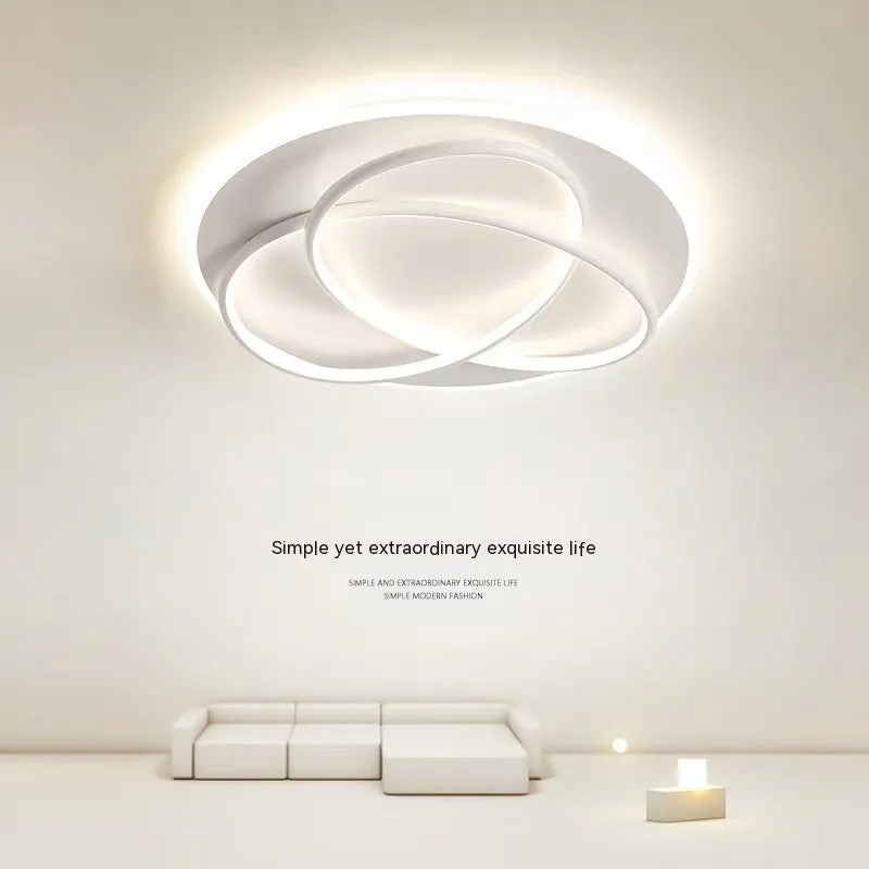 Clover LED ceiling lamp 50cm 61W modern Nordic design black finish living room bedroom ceiling light