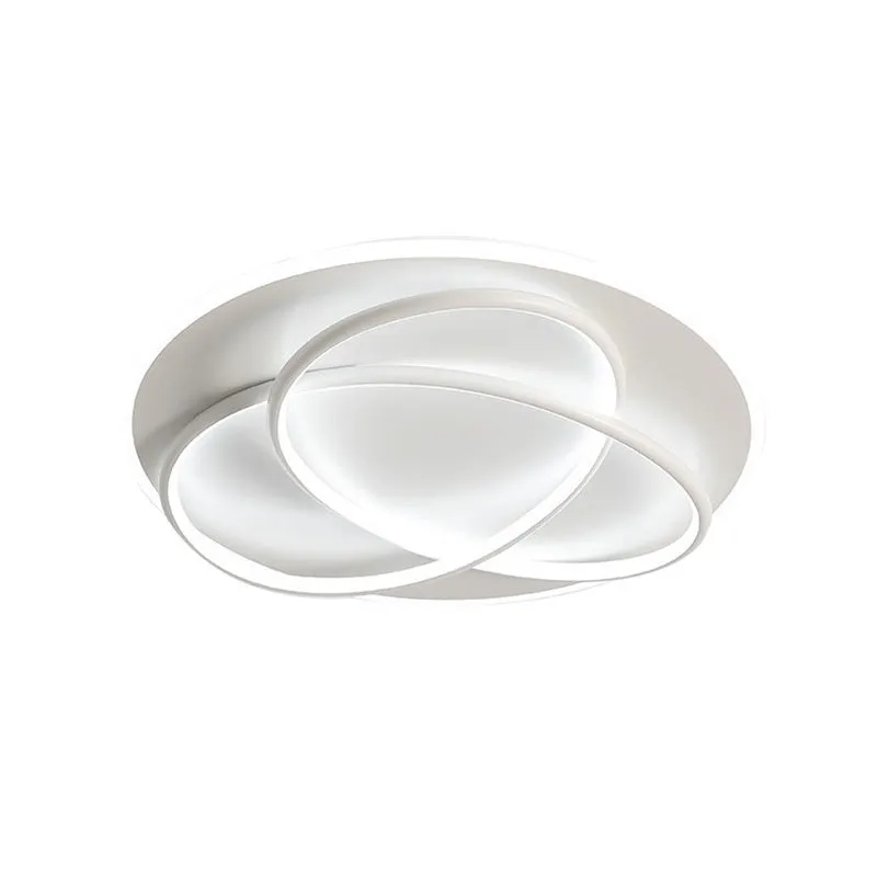 Clover LED ceiling lamp 50cm 61W modern Nordic design black finish living room bedroom ceiling light