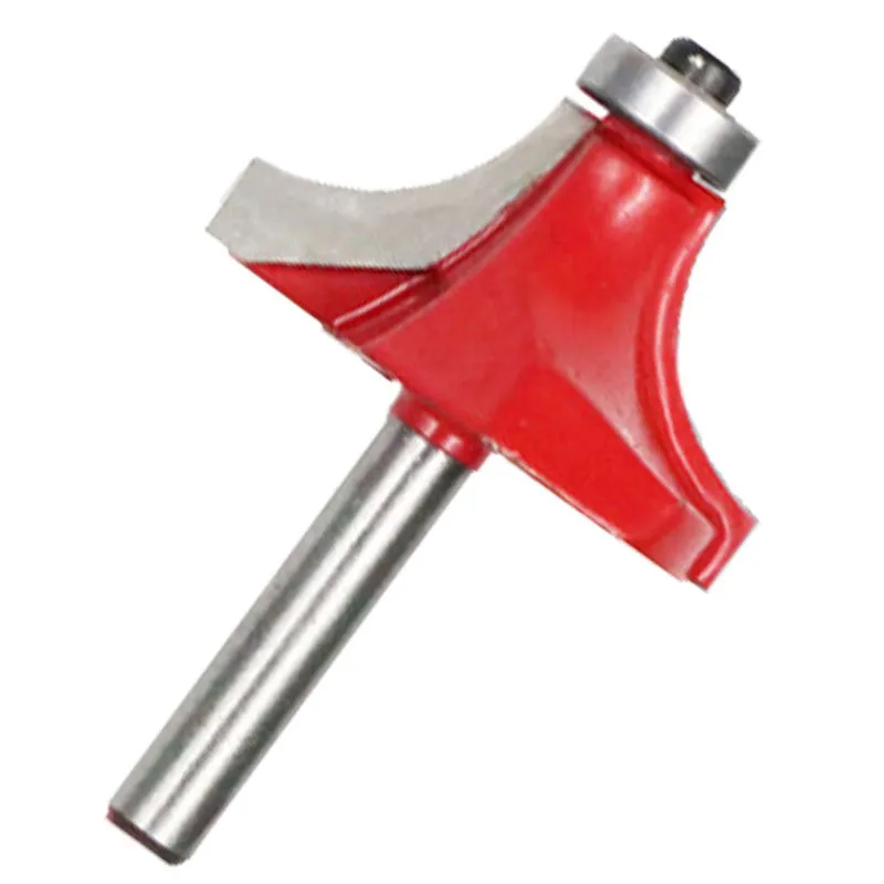 Electric trimming machine with carbide fillet knife and guide assemblies for wood and metal edge chamfering
