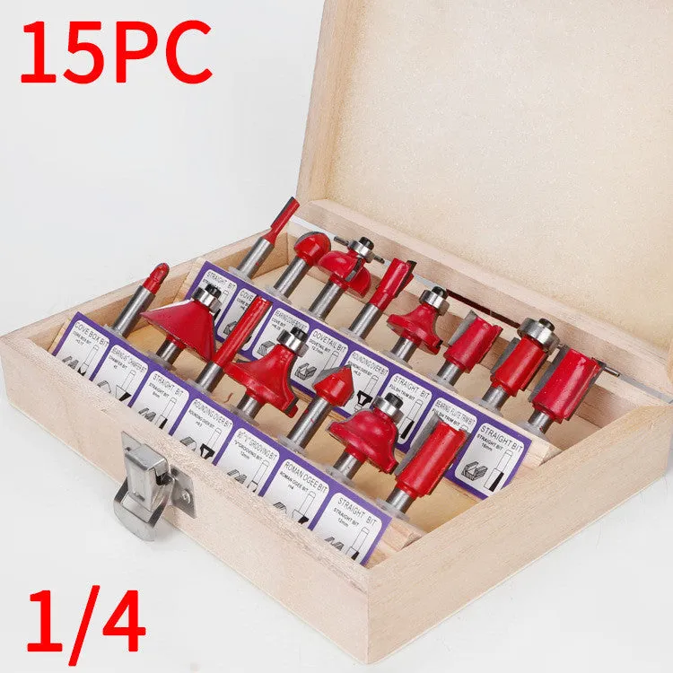 Electric trimming machine with carbide fillet knife and guide assemblies for wood and metal edge chamfering
