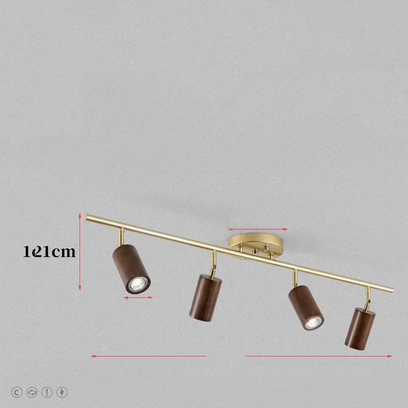 Wooden ceiling lamp surface mounted downlight round shade 750x65x130mm 220V LED for corridor living room bedroom hotel room