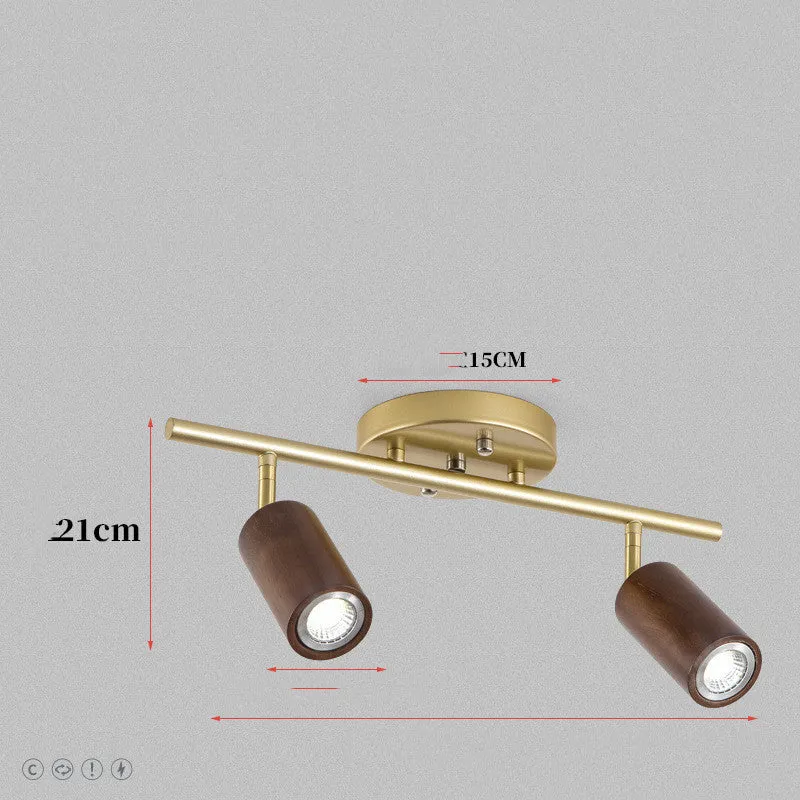 Wooden ceiling lamp surface mounted downlight round shade 750x65x130mm 220V LED for corridor living room bedroom hotel room