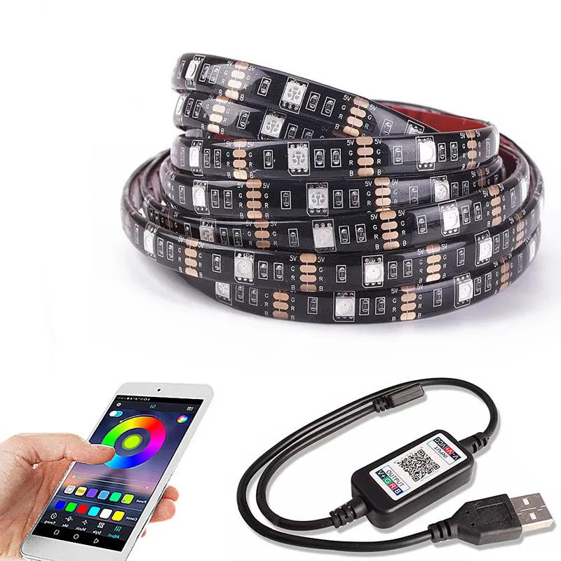 Bluetooth light with infrared remote control TV background light LED strip dimmable