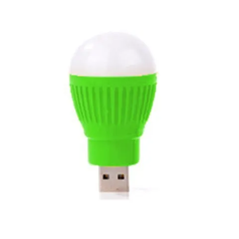 Mini USB LED lamp portable night light in black with USB cable, showing compact design for travel use