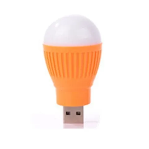 Mini USB LED lamp portable night light in black with USB cable, showing compact design for travel use