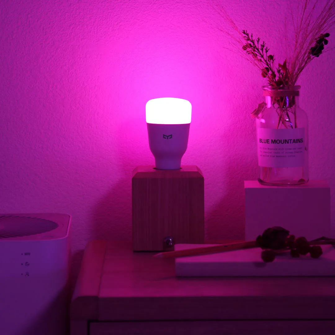 Intelligent voice control bulb white finish aluminum alloy body compact size 60x60x124mm