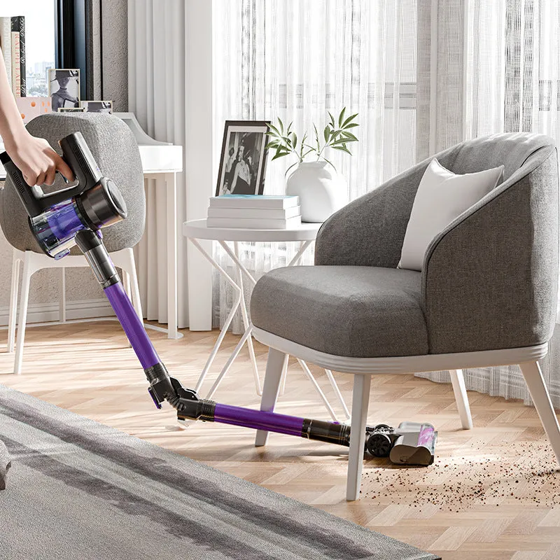 Brushless large suction foldable handheld vacuum cleaner 250W black and purple standard