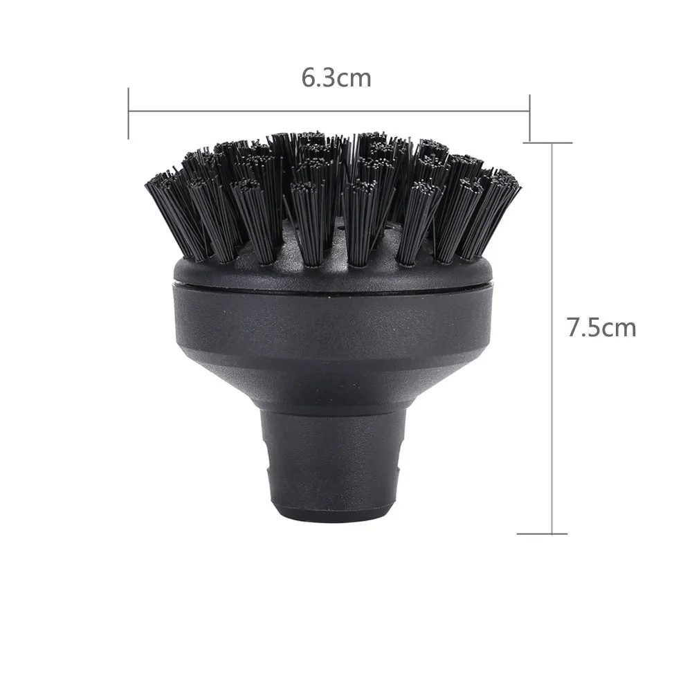 Large round steam cleaner brush head 6.3cm x 7.5cm with nylon bristles for SC1 SC2 SC3 SC4 SC5 CTK10 models
