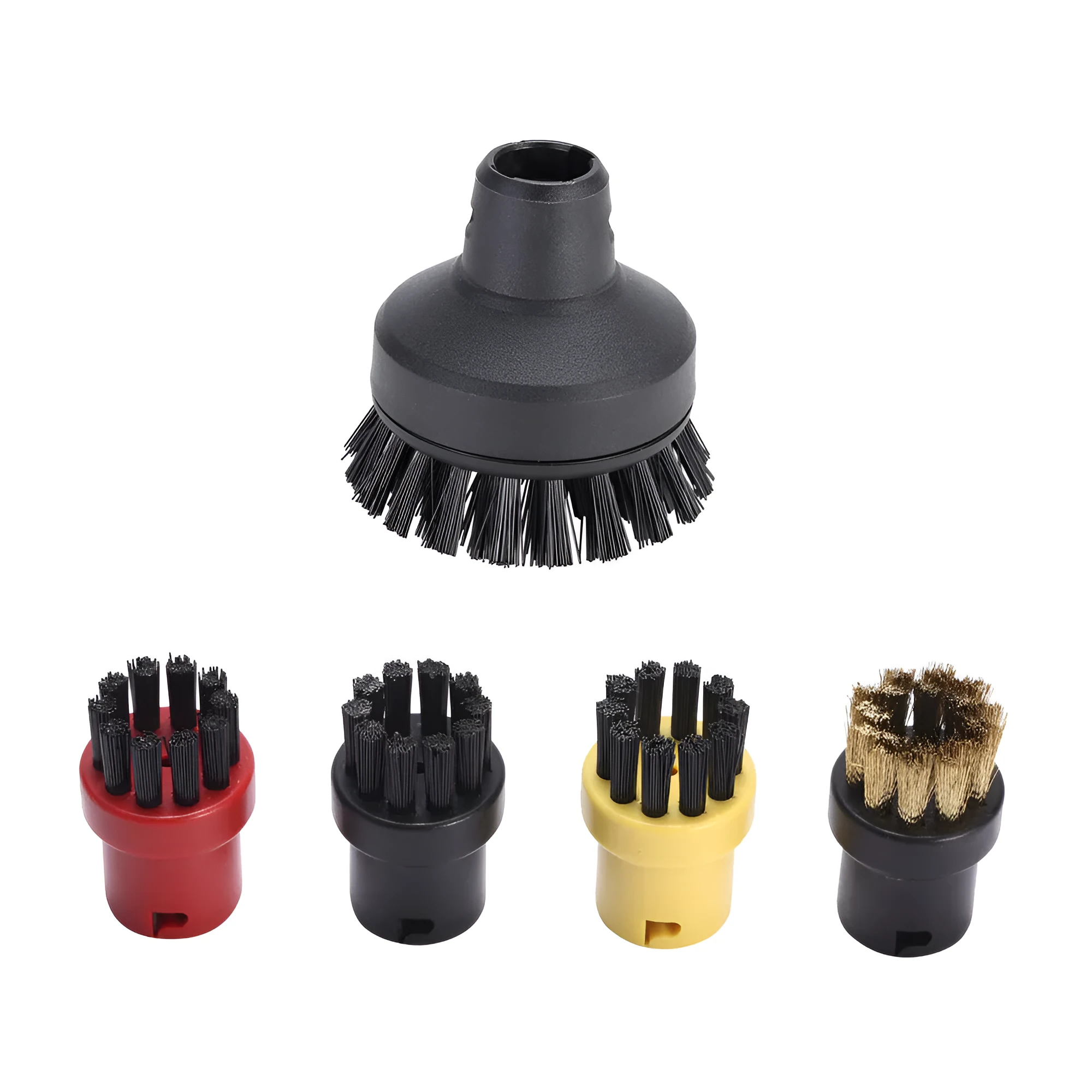 Large round steam cleaner brush head 6.3cm x 7.5cm with nylon bristles for SC1 SC2 SC3 SC4 SC5 CTK10 models