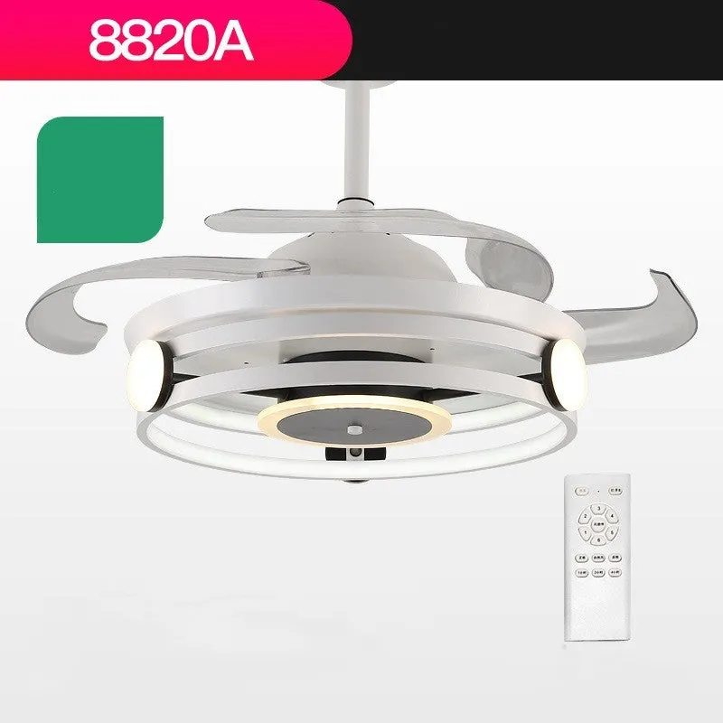 Nordic American style metal ceiling fan lamp model 8811 in black from Tmall Intelligent