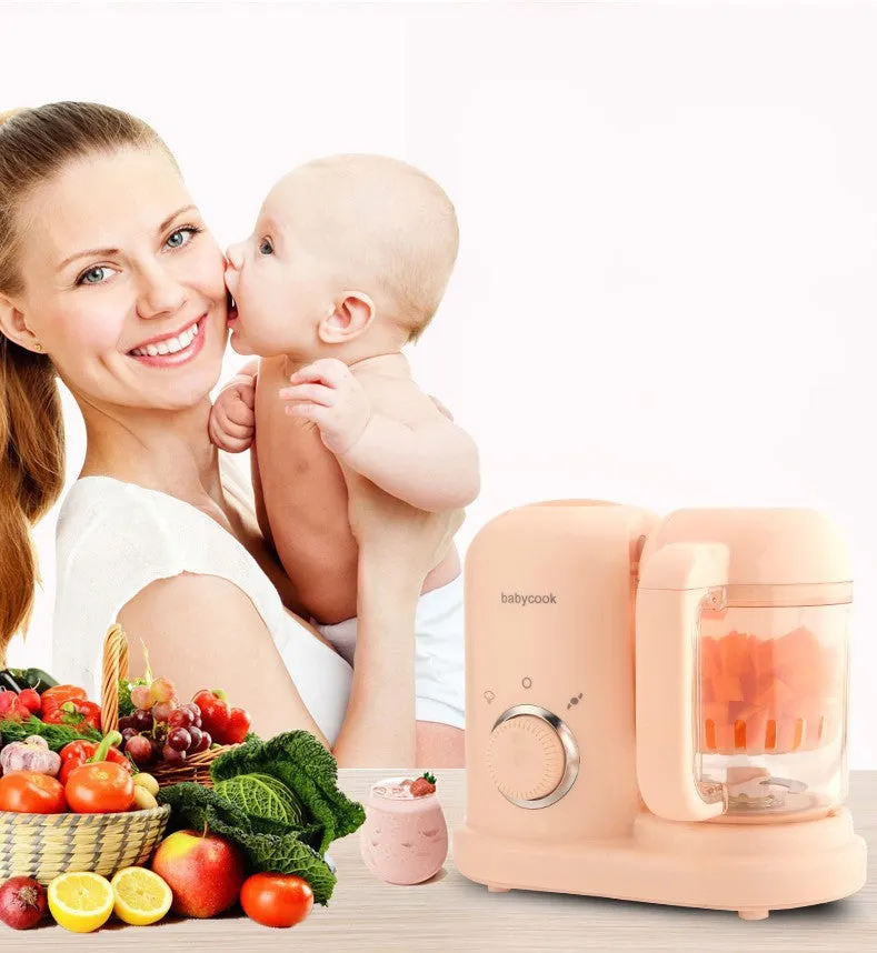 Baby food processor and steamer blender with 10 litre capacity in green colour
