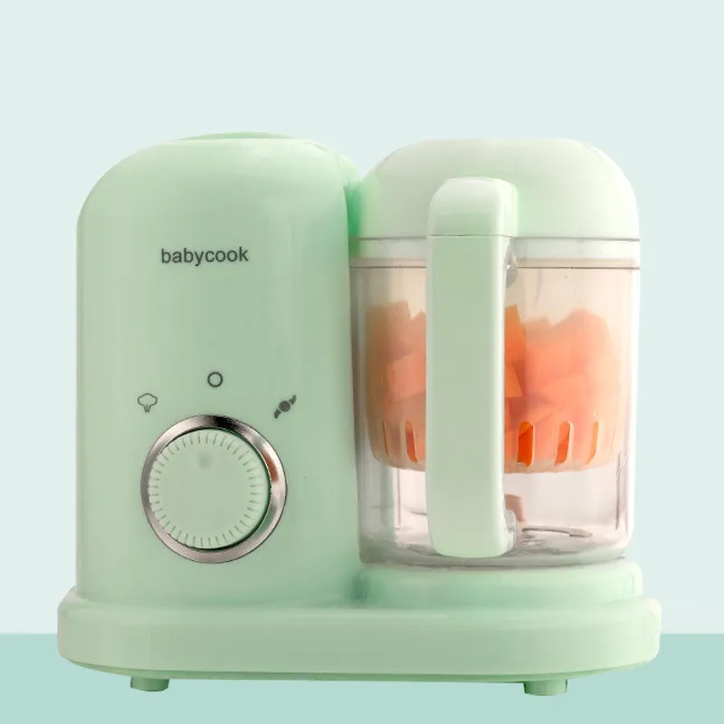 Baby food processor and steamer blender with 10 litre capacity in green colour