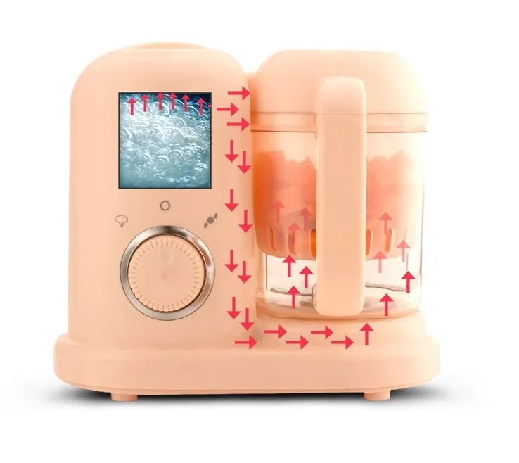 Baby food processor and steamer blender with 10 litre capacity in green colour