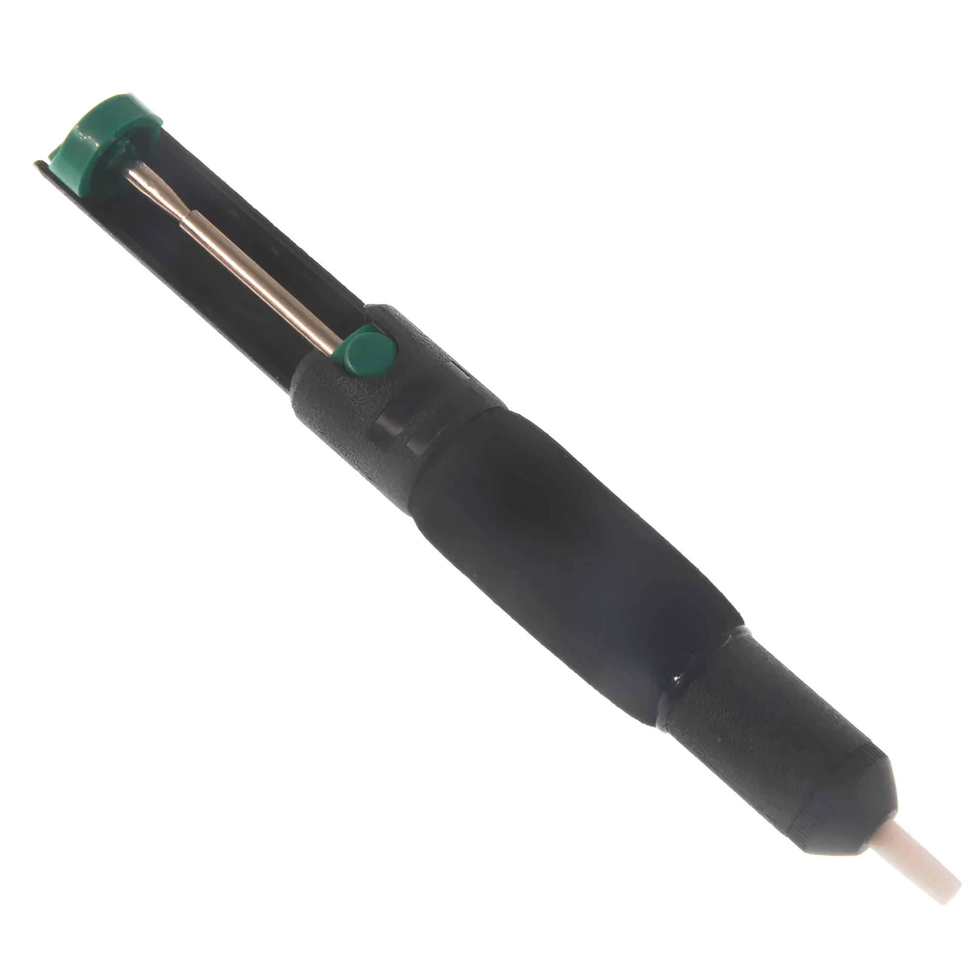 Manual semi-aluminum alloy tin suction device black suction gun 210mm length for desoldering