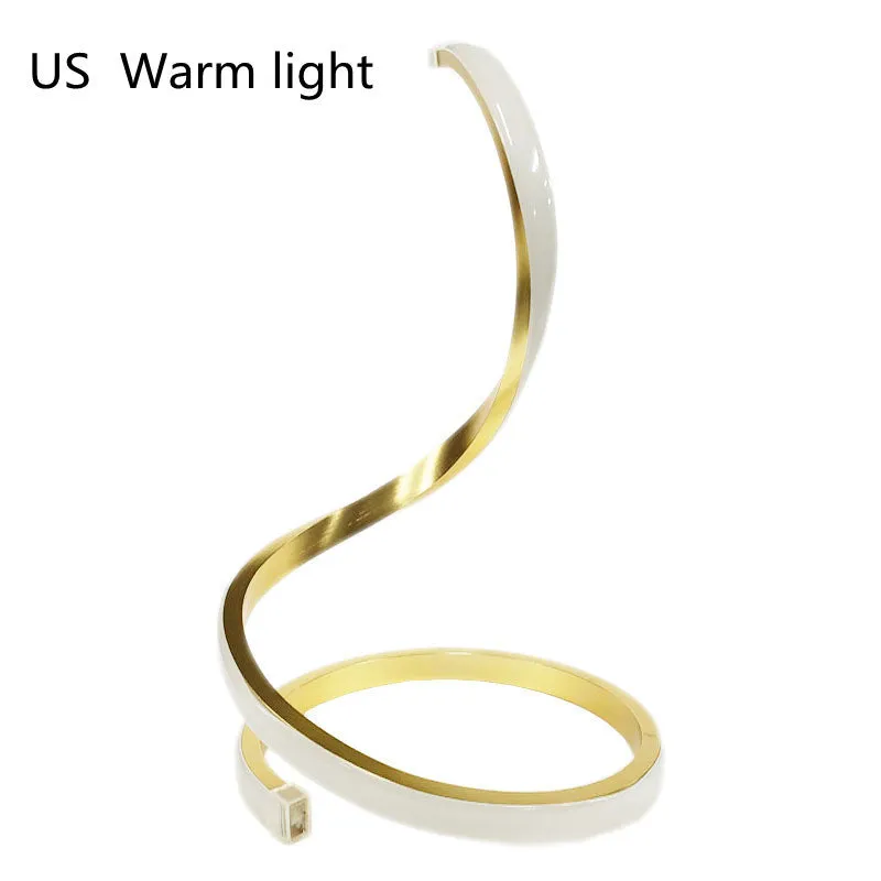 Three-color touch dimming LED table lamp with aluminium and iron build, 35CM height