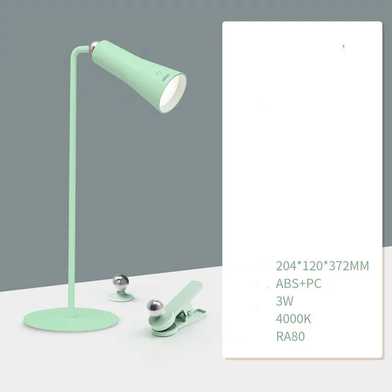 NVC Lighting multifunctional eye protection table lamp in Yingxue white with touch dimming