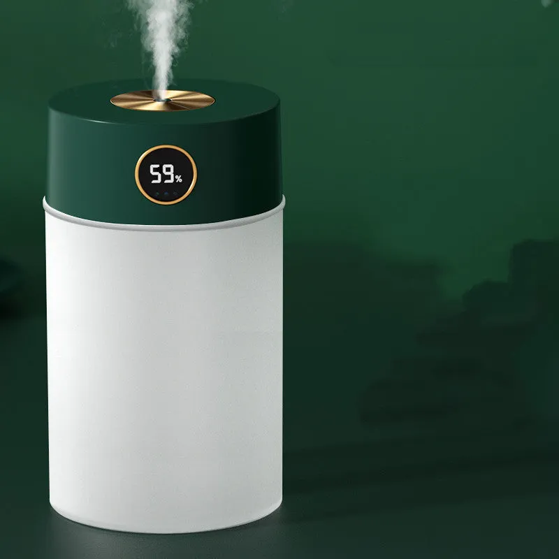 White bear edition dual-jet USB humidifier with 1.2L tank on a wooden desk