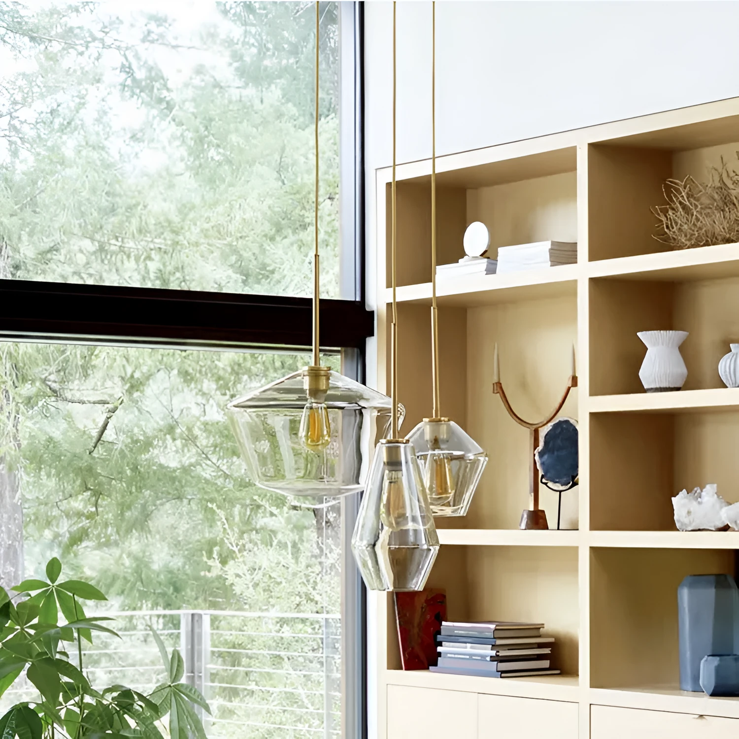 Nordic minimalist glass single head chandelier with gold hardware and cognac shade 17cm diameter