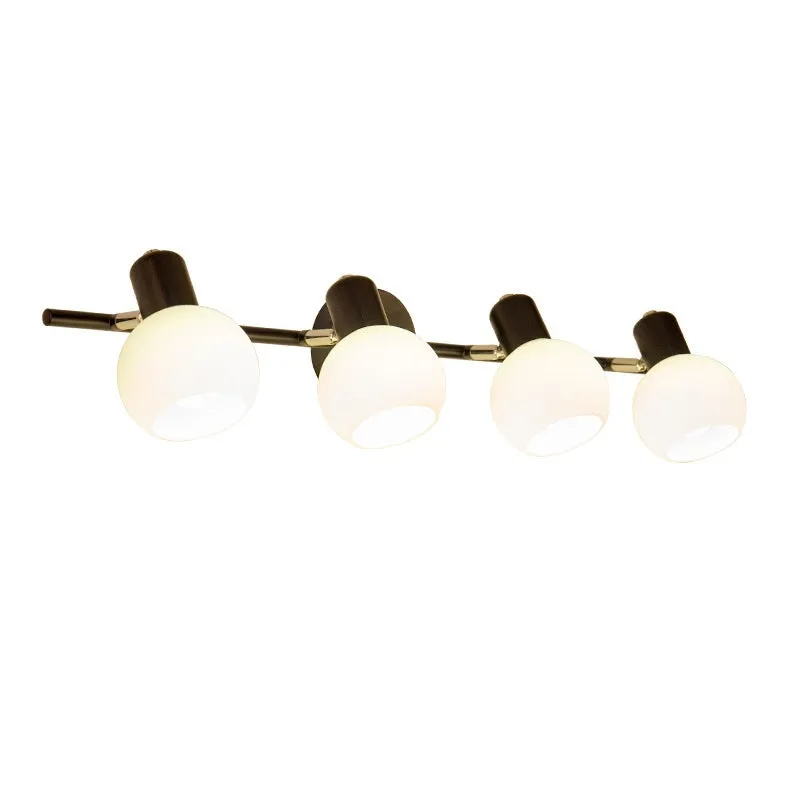 American simple LED wall lamp for bathroom washstand mirror front lighting in black finish
