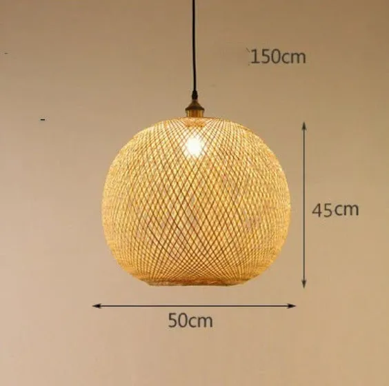 Pastoral hall chandelier with bulb for bedroom leisure spaces in diameter 30cm option