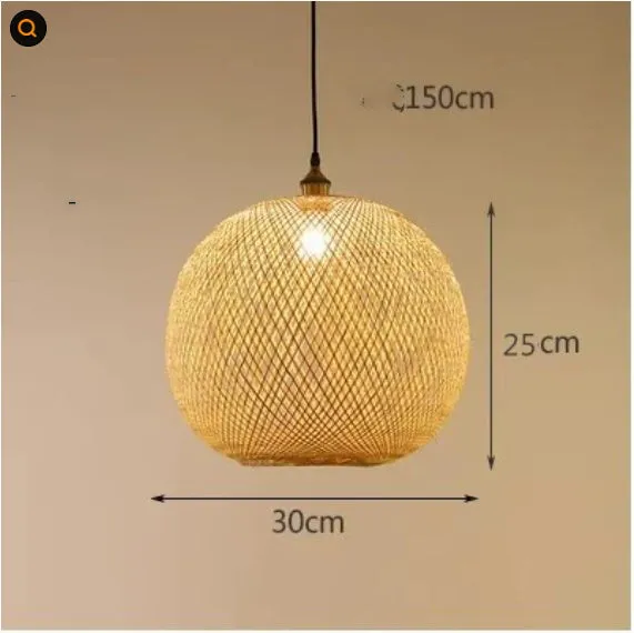 Pastoral hall chandelier with bulb for bedroom leisure spaces in diameter 30cm option