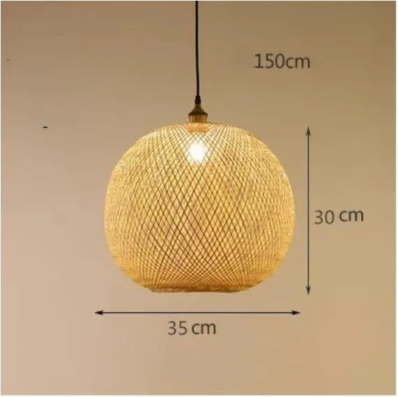Pastoral hall chandelier with bulb for bedroom leisure spaces in diameter 30cm option