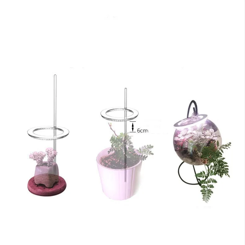 USB LED grow light with transparent housing and yellow light on 25cm acrylic stick