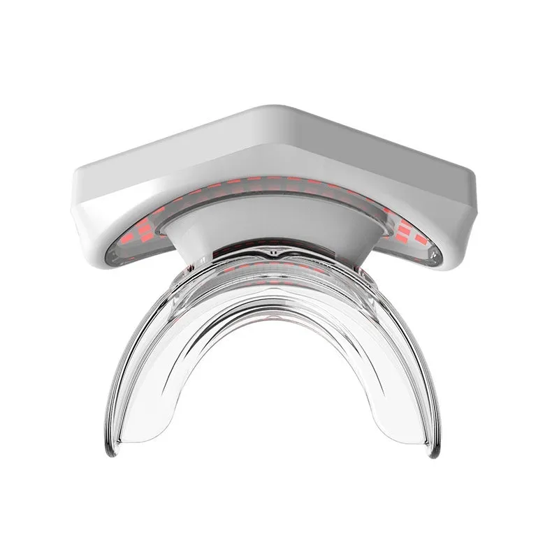 White plastic red light lip care instrument with 450mAh battery