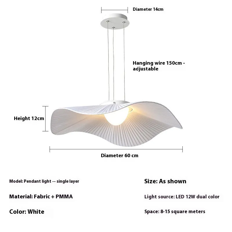 Nordic creative lotus leaf LED ceiling lamp chandelier for living room and bedroom home lighting