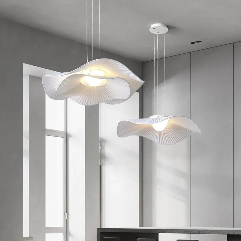 Nordic creative lotus leaf LED ceiling lamp chandelier for living room and bedroom home lighting