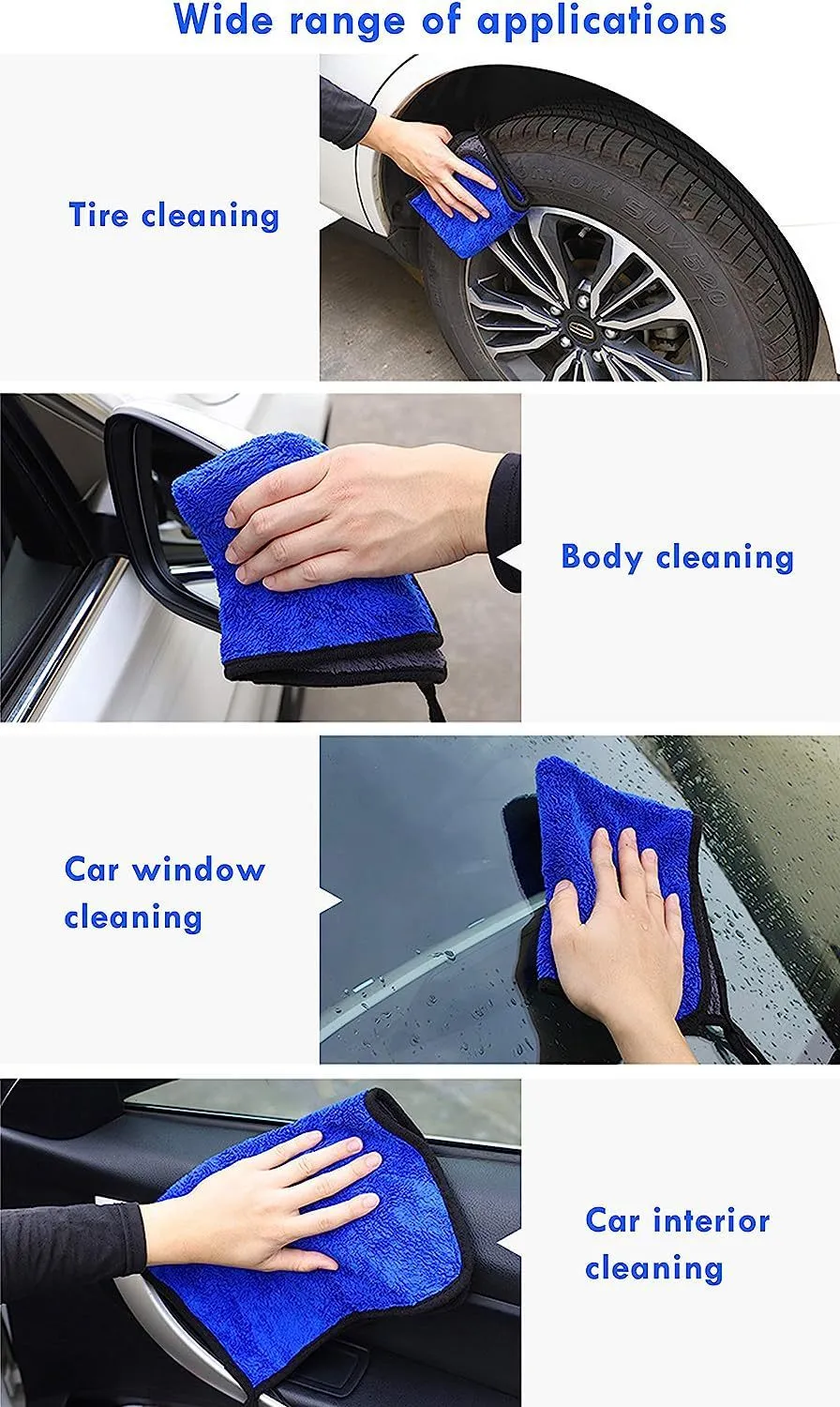 Car dust collector with retractable handle and 5-piece microfiber dusting brush set for car and home cleaning