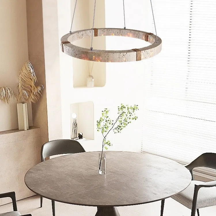 Retro chandelier mid-ancient style with silent wind design in 60cm diameter for bedroom or tea room