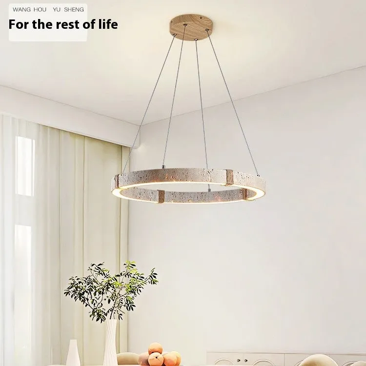 Retro chandelier mid-ancient style with silent wind design in 60cm diameter for bedroom or tea room