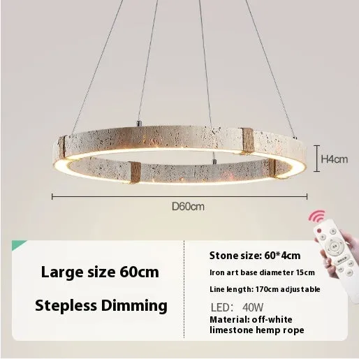 Retro chandelier mid-ancient style with silent wind design in 60cm diameter for bedroom or tea room