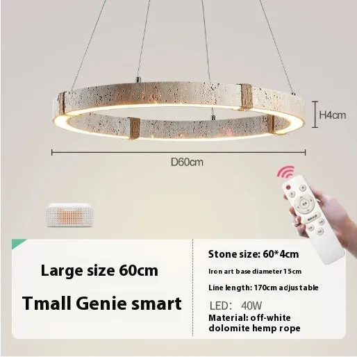 Retro chandelier mid-ancient style with silent wind design in 60cm diameter for bedroom or tea room