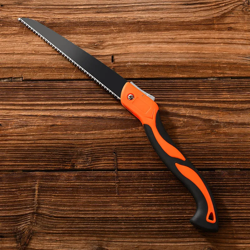 53cm folding saw with SK5 steel blade and ABS handle for wood cutting