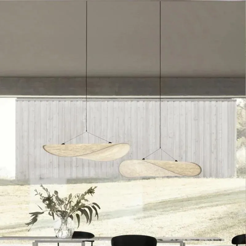 LED chandelier metal silk dining table kitchen bar pendant light remote control tri colour 60cm