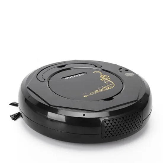 Lazy Smart floor sweeping robot vacuum cleaner in black, blue, white, blue light or white light