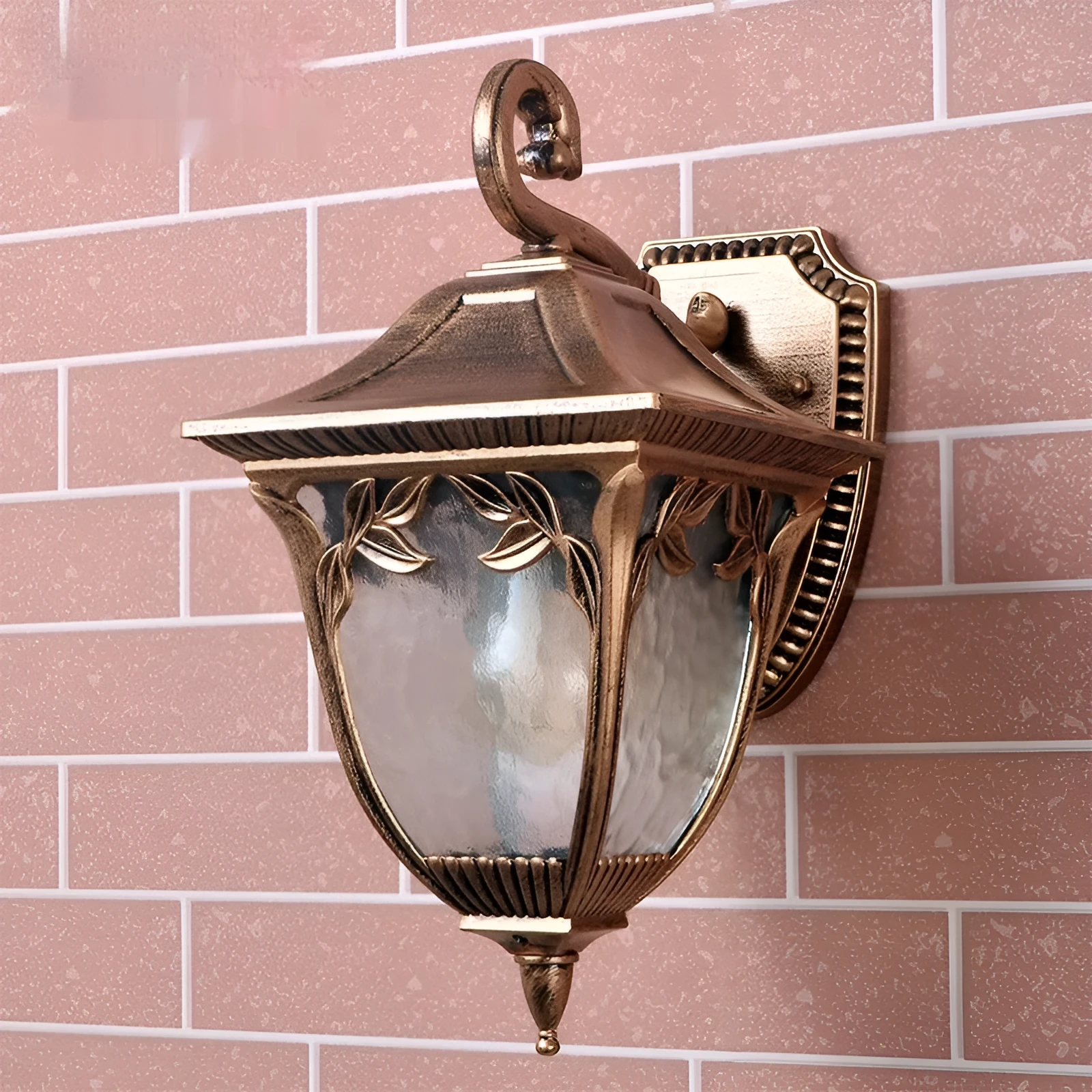 European waterproof antique outdoor wall lamp aluminium IP55 vintage design black HDS-22 Plum Blossom Square